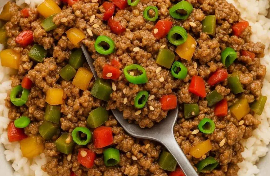 Beef and Pepper Rice Bowl: A Flavor-Packed Weeknight Wonder