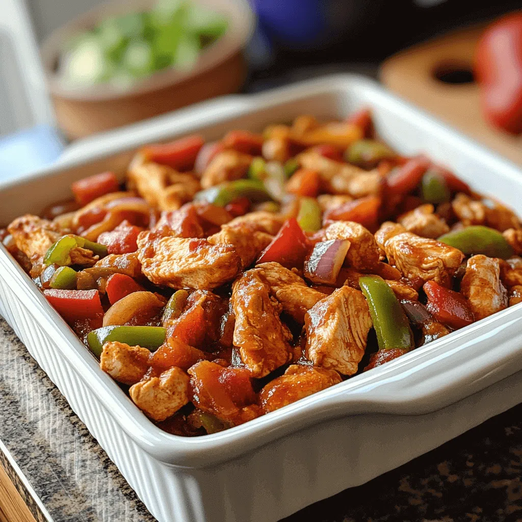 Chicken Fajita Casserole (Easy, Cheesy & Full of Flavor)