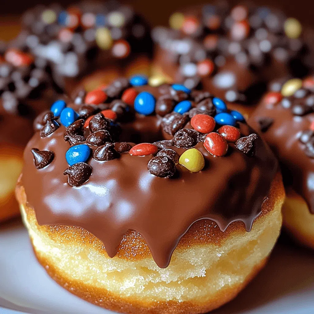 Chocolate-Filled Donut Bites with Candy Toppings: A Fun & Gooey Treat
