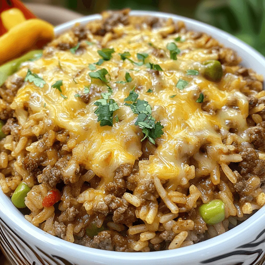 Taco Rice with Queso (Cheesy, Savory, and Easy!)