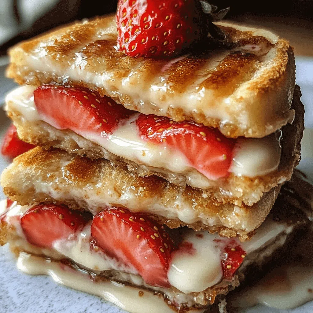 Fried Strawberry Cheesecake Sandwiches (Crispy, Creamy & Irresistible!)