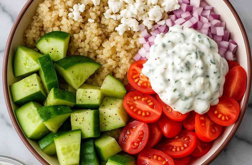 Mediterranean Quinoa Power Bowl: A Fresh & Flavorful Meal