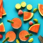 Summer in a Glass: Strawberry Chia Watermelon Smoothie