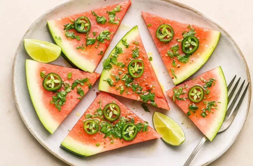 Watermelon, Lime and Jalapeño Salad:…