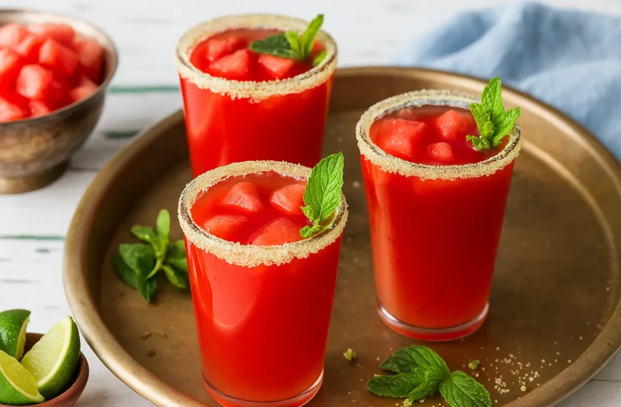 Watermelon Mojitos (No Alcohol) – A Cool, Crisp Summer…