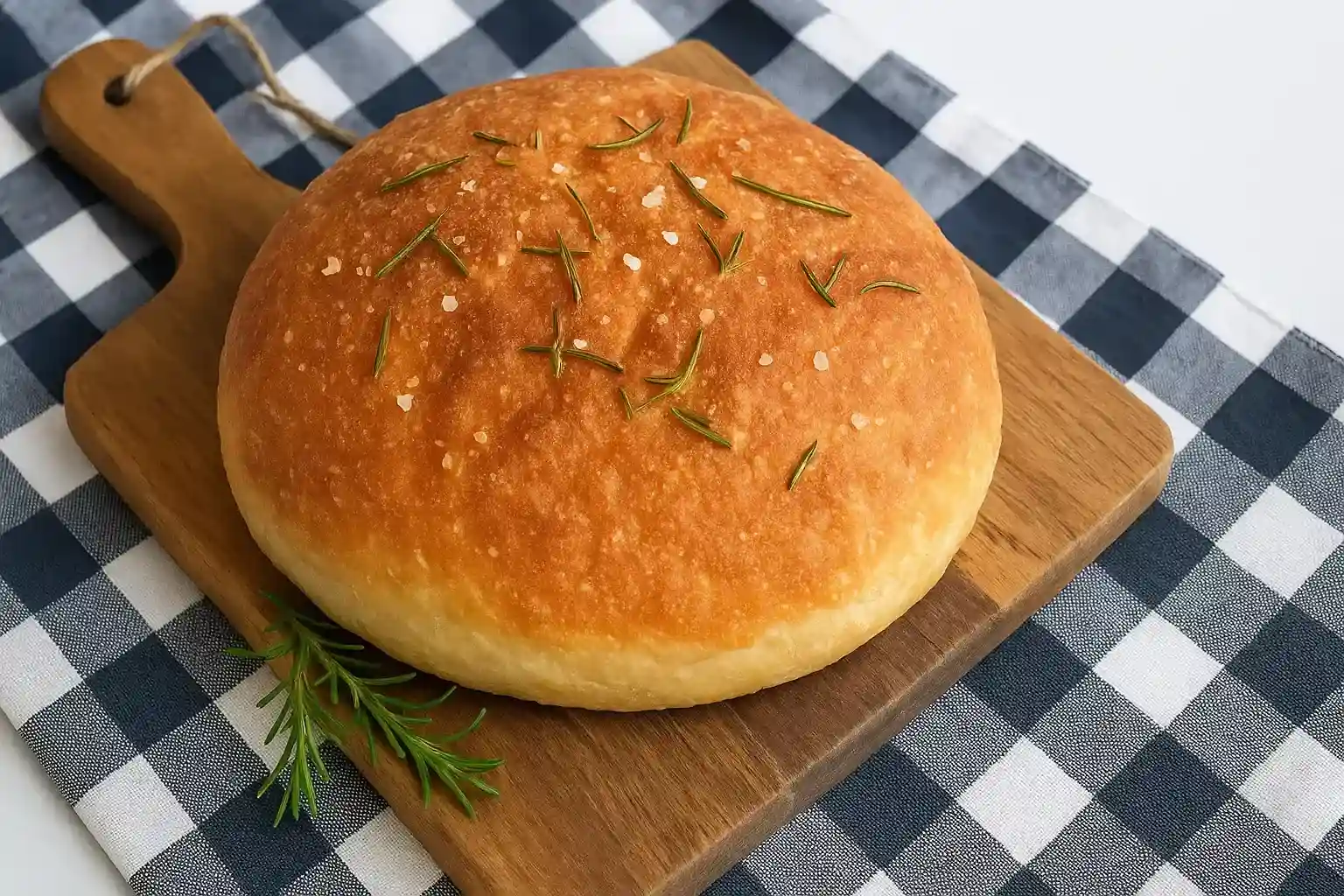 No-Knead Garlic Rosemary…