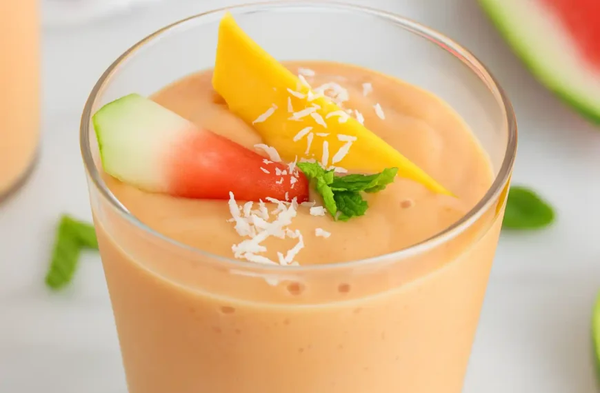 Watermelon Mango Ginger Smoothie