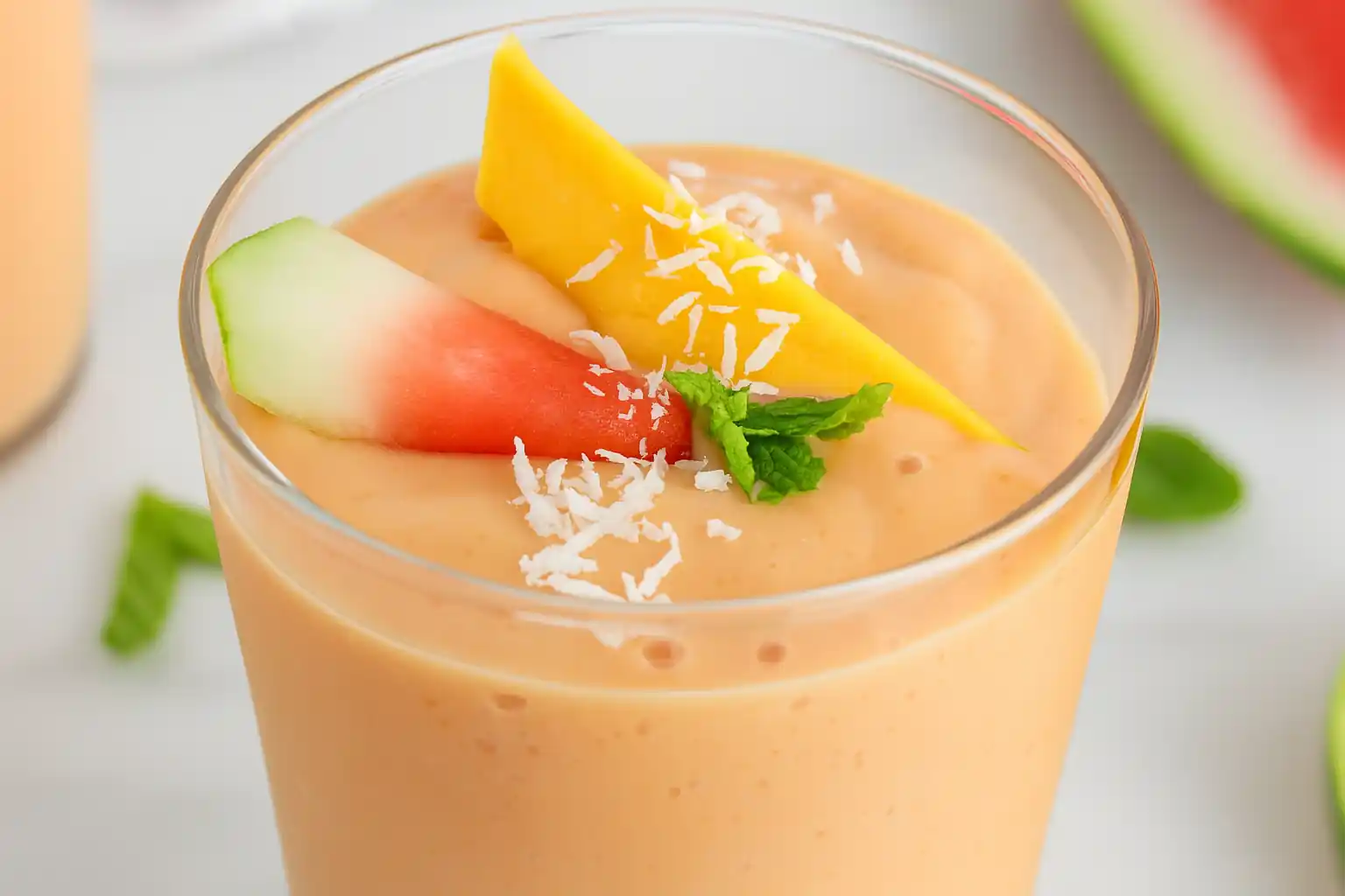 Watermelon Mango Ginger Smoothie