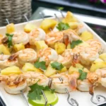Grilled Coconut-Lime Shrimp Skewers with Pineapple