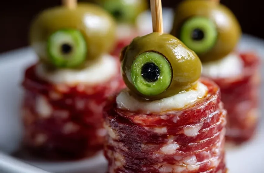 Creepy Skewered Salami Eyeballs: The Ultimate Spooky Party Snack