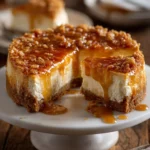 Apple Cider Cheesecake with a Buttery Crust and Warm Fall Flavor