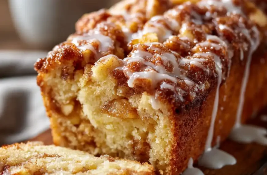 Amish Apple Fritter Bread Recipe with Sweet Glaze and Warm Spice