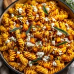 Baked Feta and Butternut Squash Pasta with Sage and Garlic
