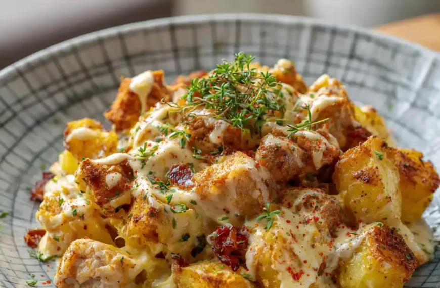 Crockpot Garlic Parmesan Chicken and Potatoes: The Cheesy Comfort…