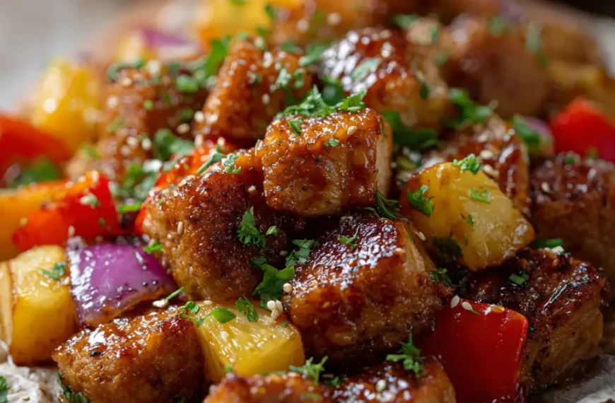 Hawaiian Chicken Sheet Pan Meal (Whole30, Paleo, Low Carb): Tropical Flavor in Every Bite