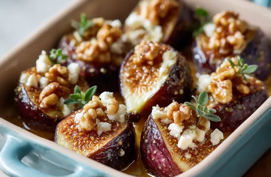 Baked Figs with Goat Cheese:…