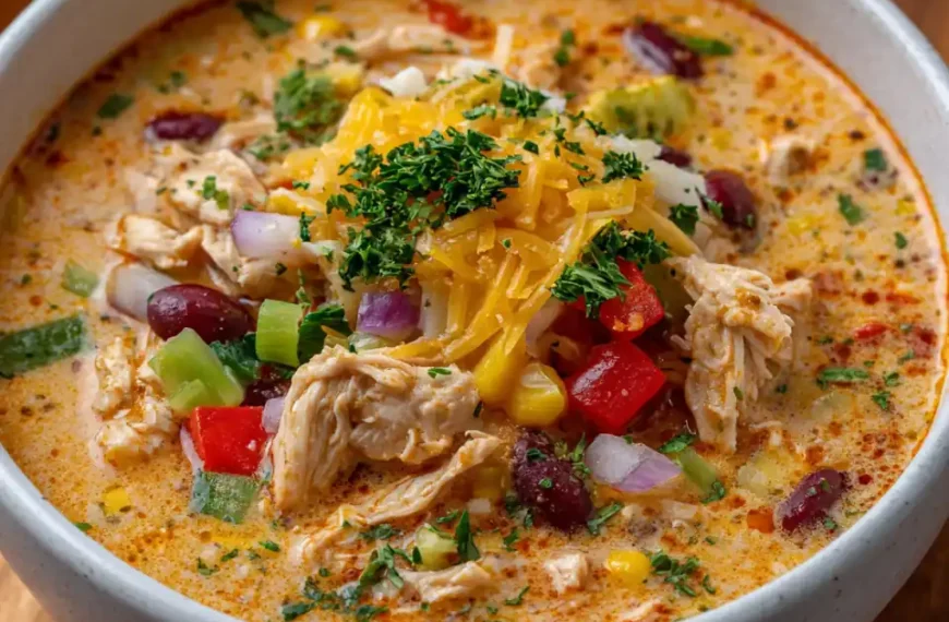 Creamy Chicken Enchilada Soup – The Ultimate Cozy Bowl of Flavor