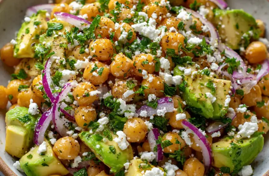 Chickpea Feta Avocado Salad That’s Bright, Creamy, and Ready in Minutes