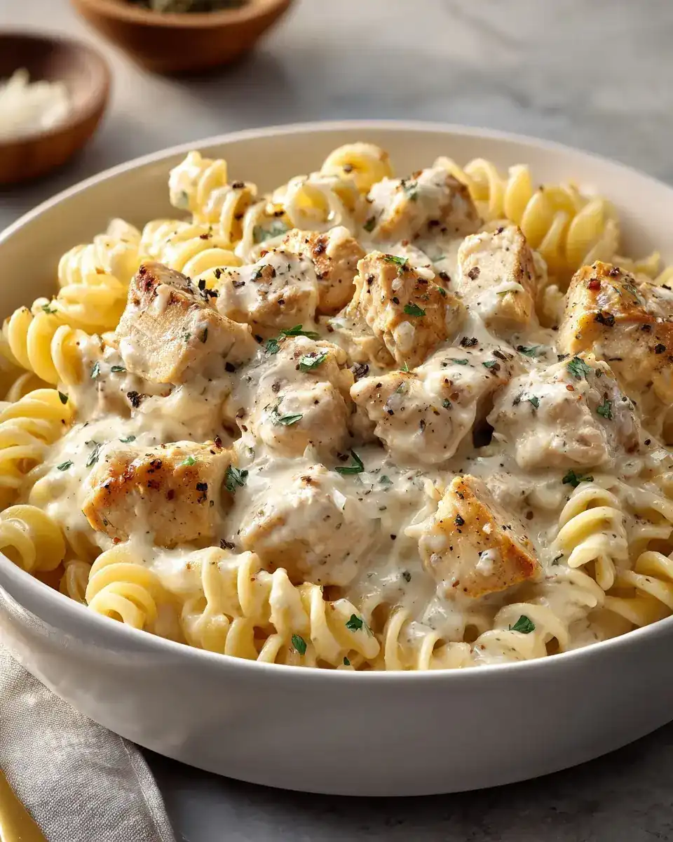Crockpot Garlic Parmesan Chicken Pasta: Creamy Comfort Made Easy