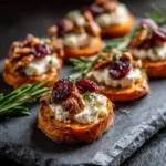 Cranberry, Pecan, Goat Cheese, Sweet Potato Bites: A Cozy Twist on Holiday Snacking