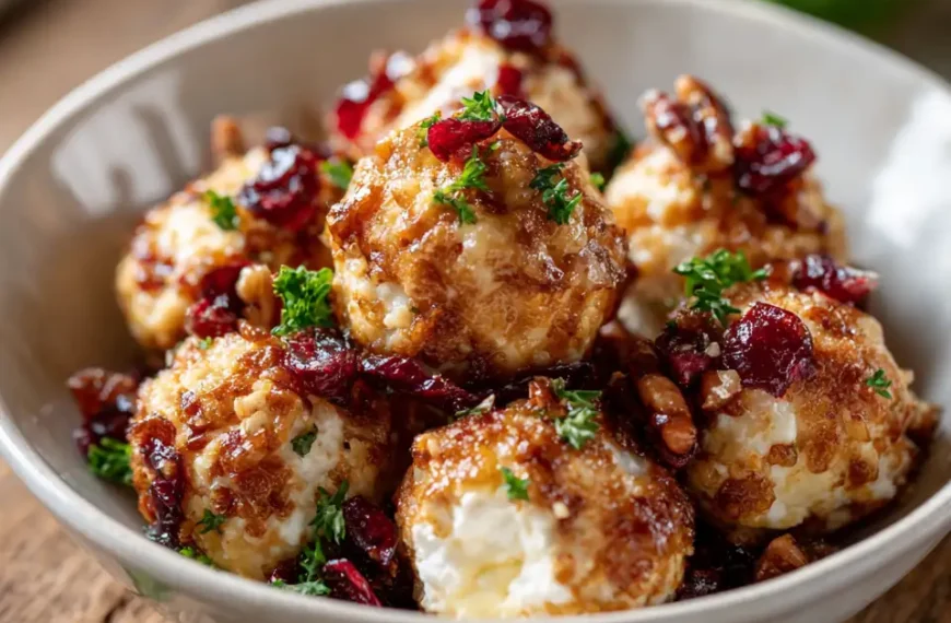 Mini Cranberry Pecan Goat Cheese Balls That Steal the Holiday Table