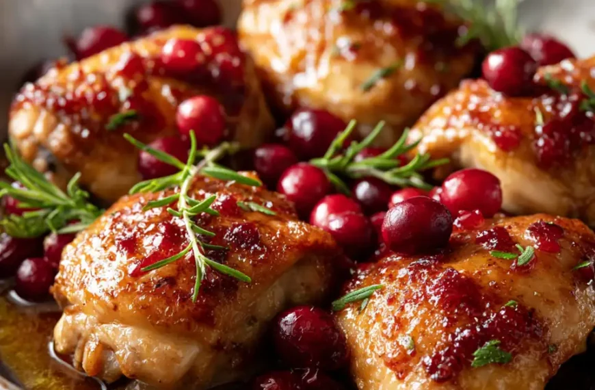 Cranberry Orange Chicken Recipe – A Sweet & Savory Skillet Favorite