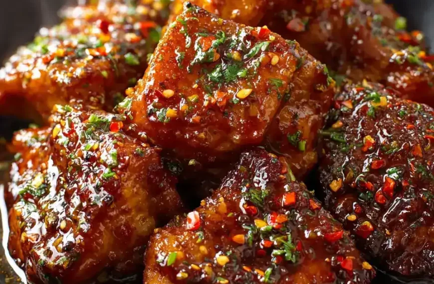 Honey Garlic Slow Cooker Chicken Thighs