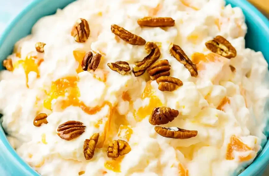 Millionaire Peach Salad: A Sweet & Creamy Classic