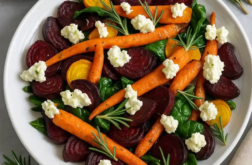 Roasted Beets and Carrots Salad with Burrata: A Rustic Fall Favorite