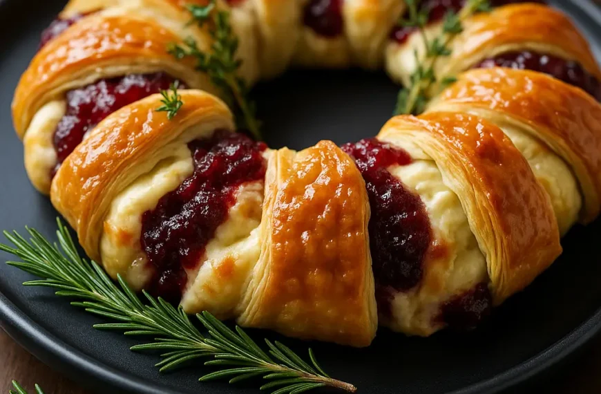 Turkey Cranberry Crescent Ring Recipe…