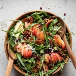Fall Harvest Honeycrisp Apple and Feta Salad with Maple Pecans and Crispy Prosciutto