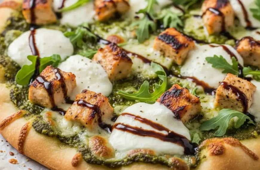 Pesto Chicken Flatbread: A Flavor-Packed…
