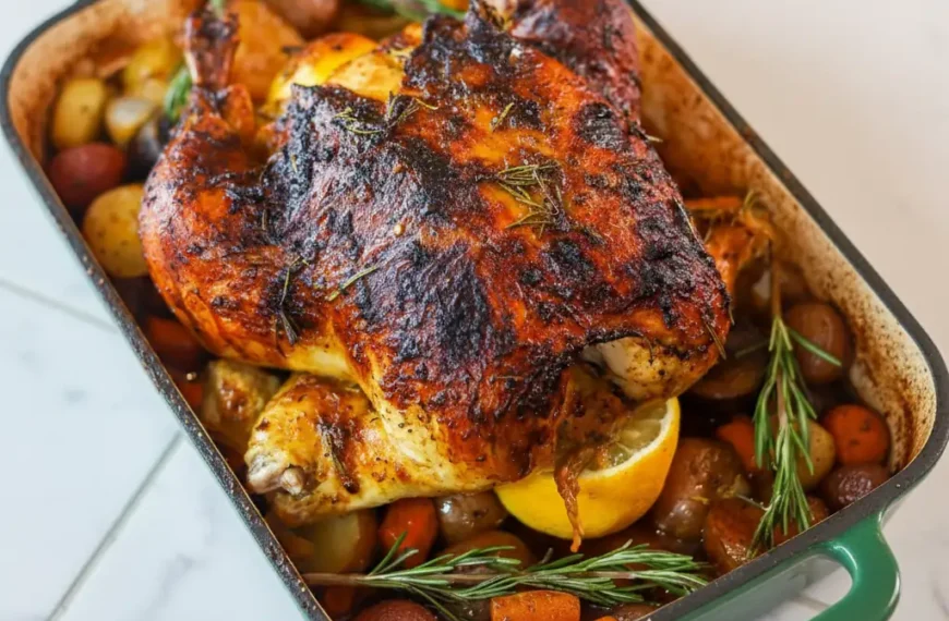 Roasted Chicken with Veggies and…