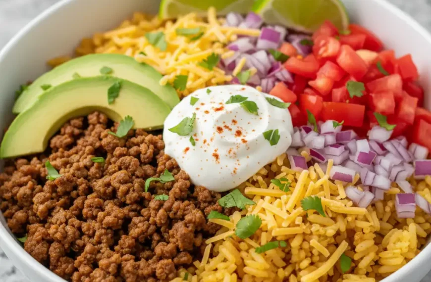 Taco Rice Bowl: A Flavor-Packed…
