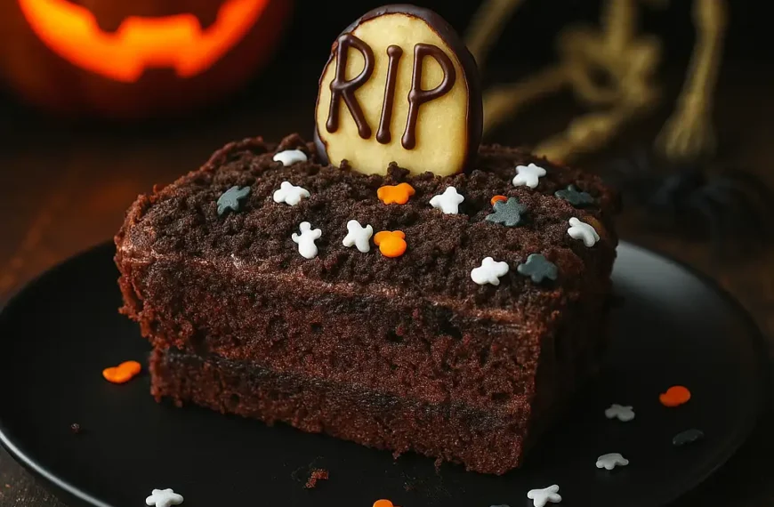 Halloween Chocolate Cake That’s Dark, Decadent & Dressed for Spooky Season