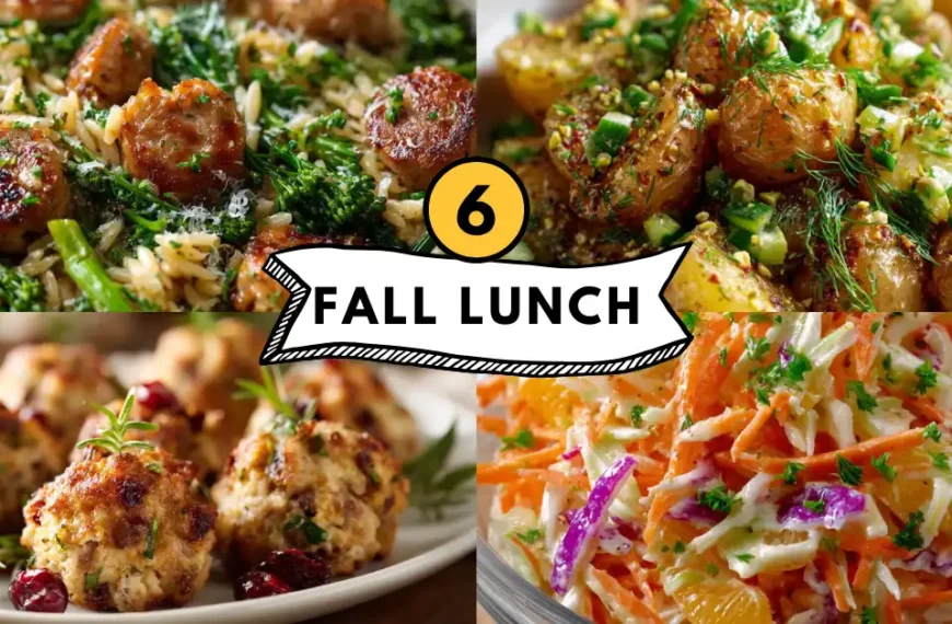 6 Cozy Fall Lunch Recipes…