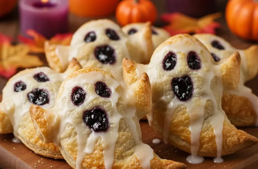 Vegan Blueberry Ghost Hand Pies: Easy, Spooky & Delicious…