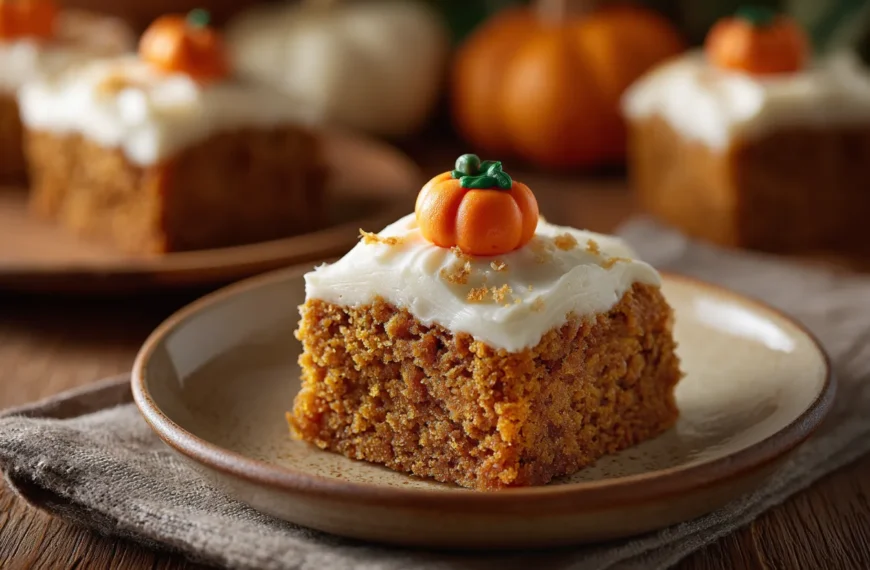 Pumpkin Bars with Cream Cheese Frosting: The Fall Dessert…