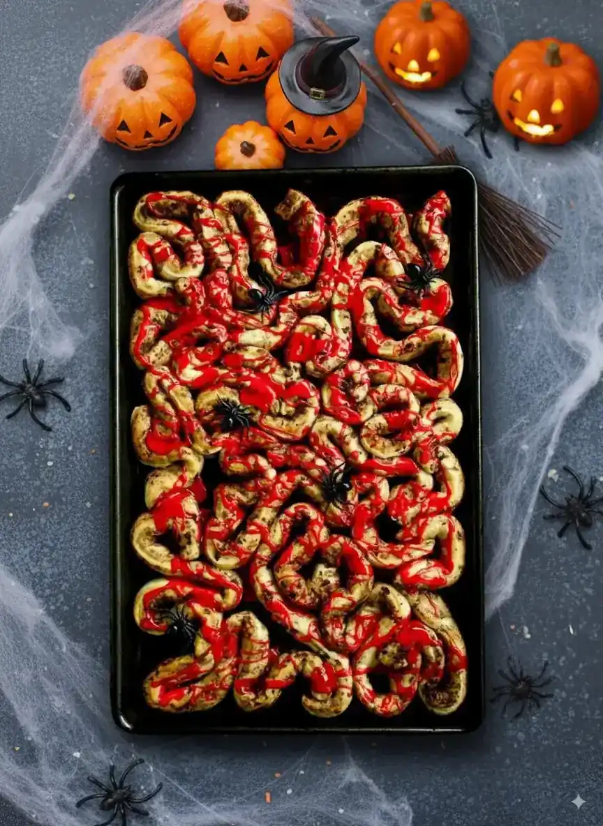 Bloody Guts Cinnamon Rolls: The Ultimate Creepy Halloween Treat