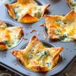 Spinach and Artichoke Wonton Cups: Crispy, Creamy Party Bites
