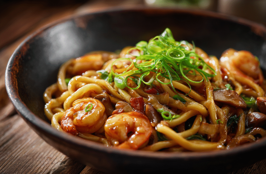 Yaki Udon with Shrimp: Quick & Irresistible Japanese Stir-Fry