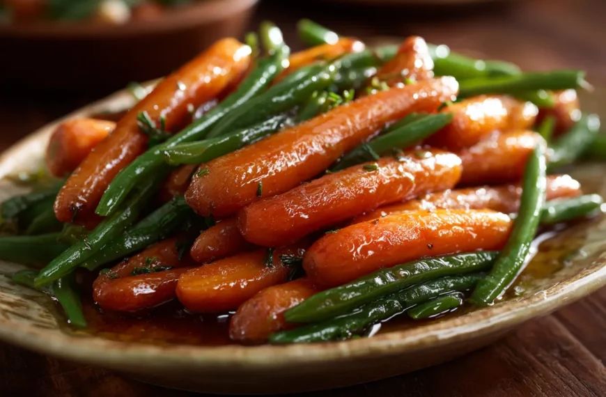 Honey Glazed Carrots & Green Beans: Sweet, Savory, and Simply Elegant