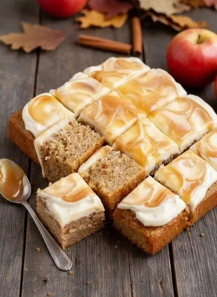 Caramel Apple Cake – Moist, Cozy & Topped with Buttery Caramel