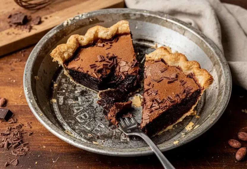 Dark Chocolate Chess Pie That…