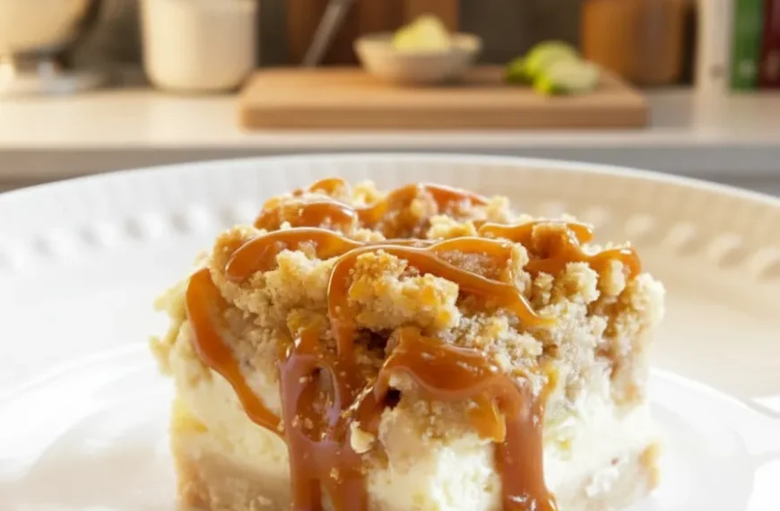 Caramel Apple Cheesecake Bars That…