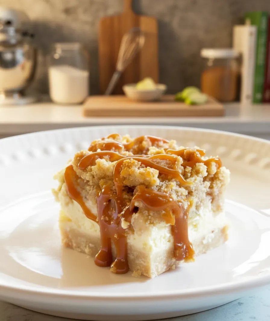 Caramel Apple Cheesecake Bars That Taste Like Fall in Every Bite