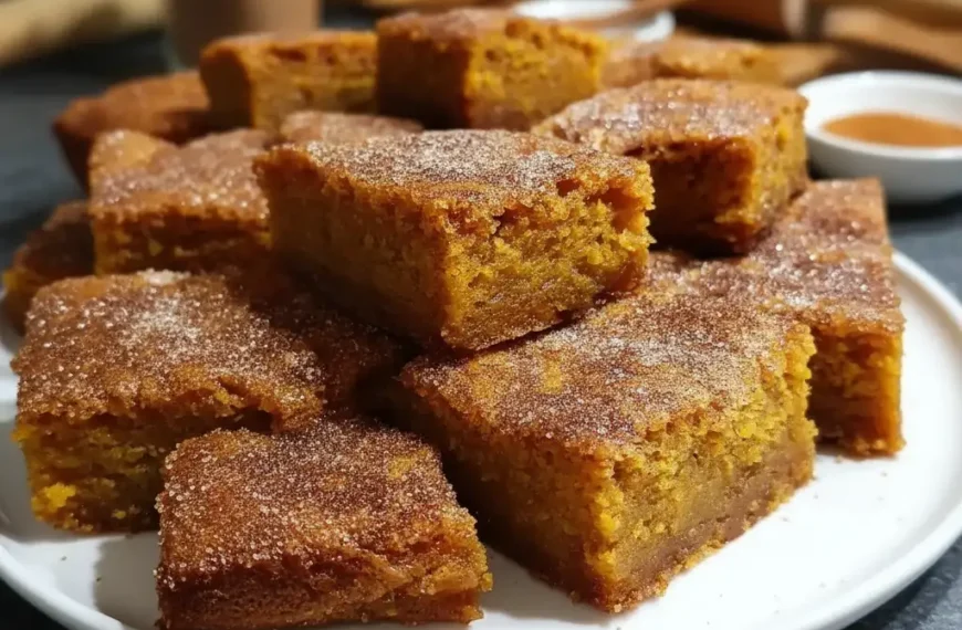 Pumpkin Snickerdoodle Blondies – Your…