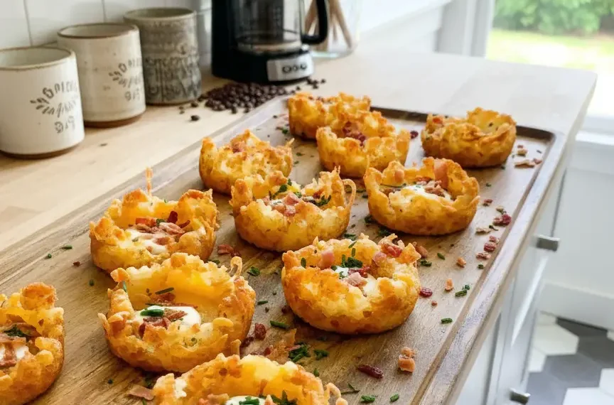 Tater Tot Appetizer Cups Recipe…