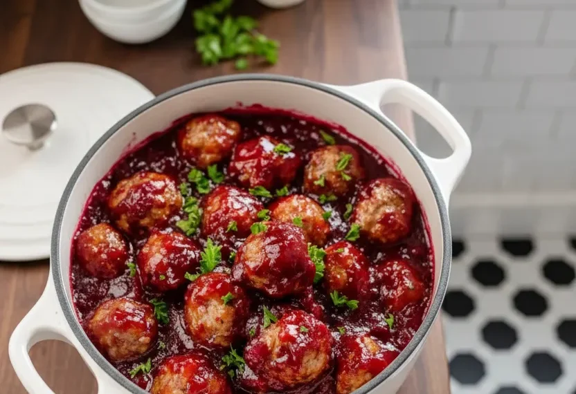 Quick Cranberry Meatballs: A Tangy…