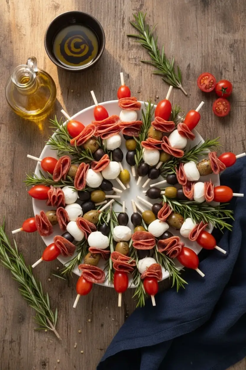 Christmas Antipasto Wreath